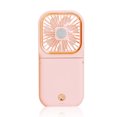 thumbnail image 1 of Billuyoard mini ventilador colgando del cuello plegable 3 velocidades del viento portátil carga USB soporte para teléfono móvil refrigeración accesorios Electrodomésticos Rosado Billuyoard HA012658-02B, 1 of 6