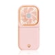thumbnail image 5 of Bewildely Mini ventilador colgante cuello plegable recargable soporte para teléfono móvil refrigeración azul Rosado 2piezas Bewildely CBP193094, 5 of 5