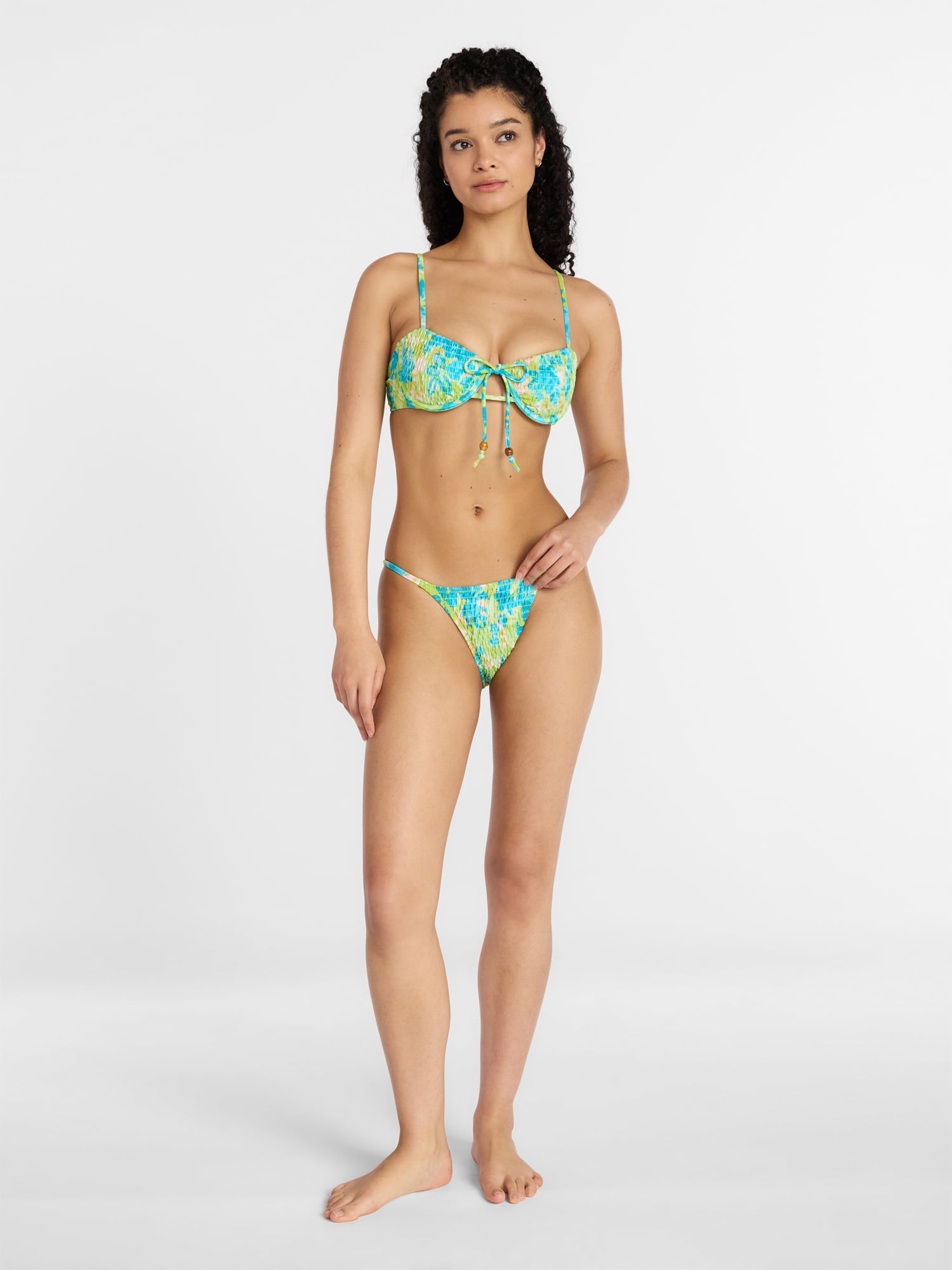 No Boundaries Womens Balconette Underwire Bikini Top, Sizes XXS-XXL