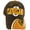 Brown/Orange, variant on Cleveland Men's C Wave Pattern Adjustable Baseball Cap (Orange/Brown)