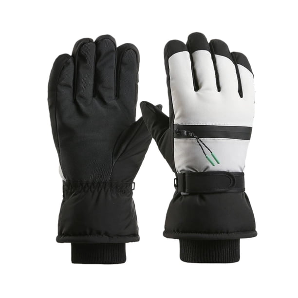 Guantes de esquí de invierno acolchados de terciopelo para esquí, snowboard y actividades al aire libre