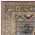 thumbnail image 5 of Safavieh Bijar Collection Traditional Oriental Vintage Area Rug-Color:Royal/Brown,Shape:Square,Size:6'-7" X 6'-7", 5 of 6