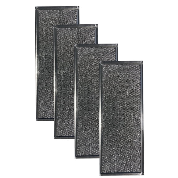 Air Filter Factory Replacement for W10208631A Whirlpool Aluminum Mesh Grease Filter 4-Pack