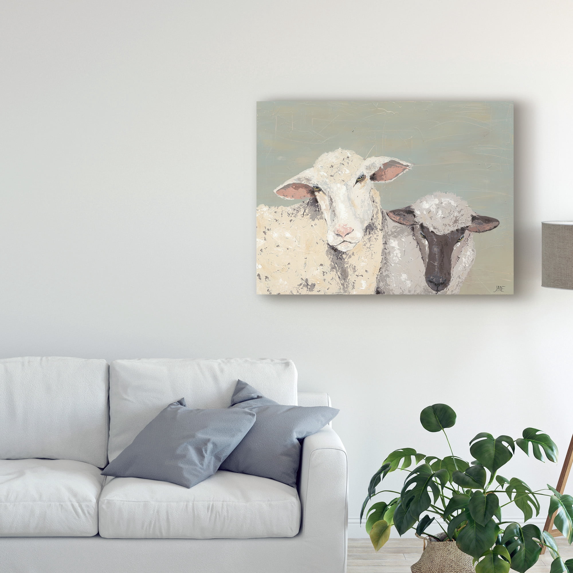 Trademark Fine Art 'Sweet Lambs I' Canvas Art by Jade Reynolds