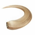 thumbnail image 6 of Benehair Clip In 100% Remy Real Hair Extensions Thick One Piece Hair Weft 3/4 Full Head Straight Highlight Blonde, 6 of 11