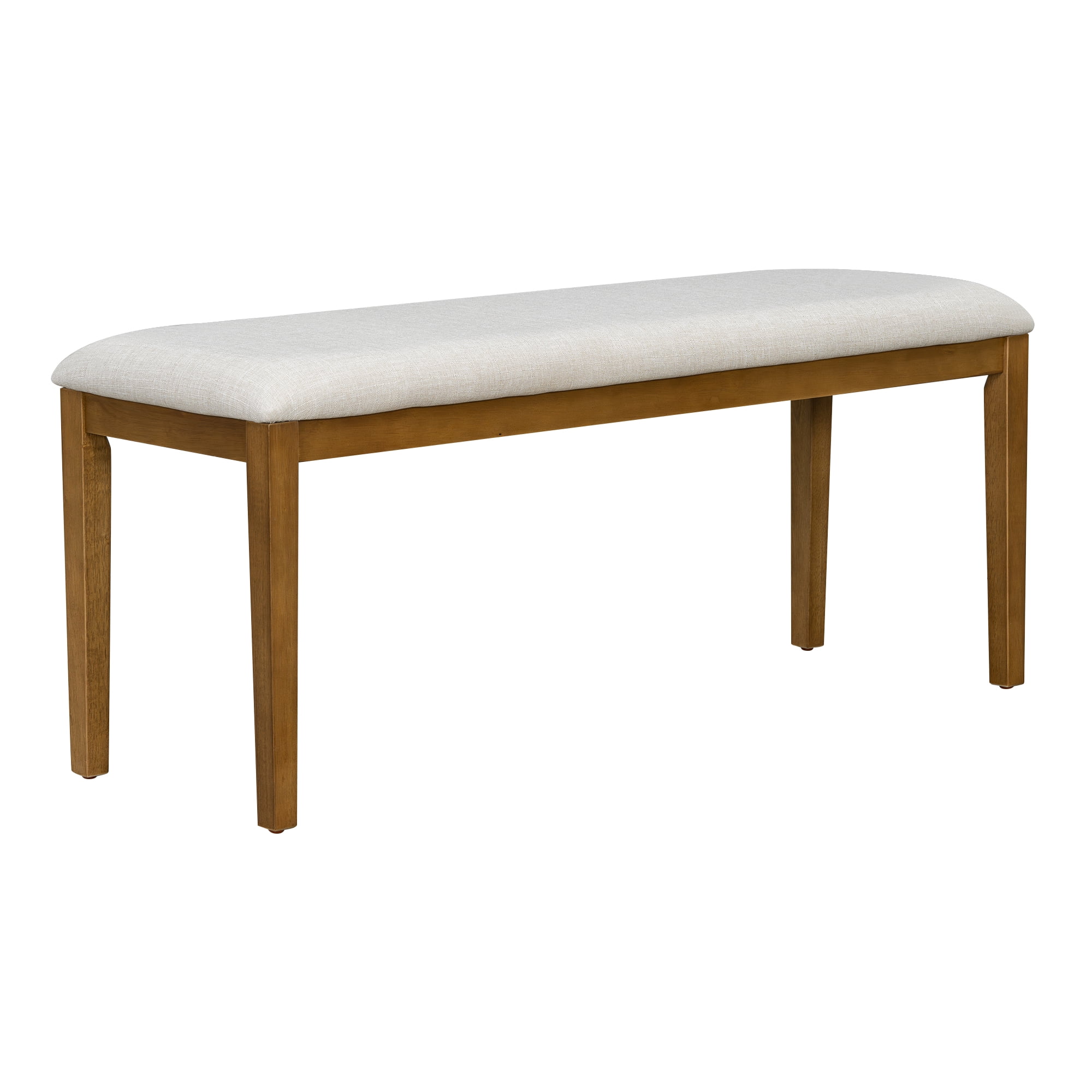 6-Piece Dining Table Set for 6, 48.1"-84.3" Extendable Dining Table with 4 Upholstered Chairs and Bench