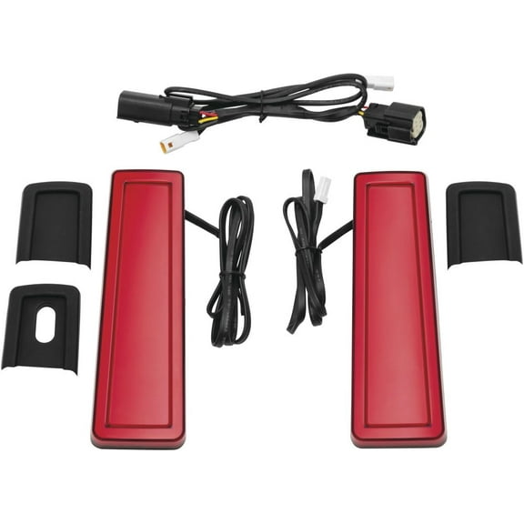Kuryakyn 2952 Motorcycle Lighting Accessory: Tracer Filler Panel Lights, Red
