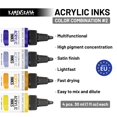 thumbnail image 3 of Set de tinta acrílica KAMENSKAYA 4 x 30 ml colores concentrados, 3 of 9