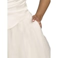 thumbnail image 5 of David’s Bridal, The Edit by DB Studio Women's Strapless Satin and Ball Gown Wedding Dress, Full Length, Tulle, 5 of 5