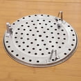 thumbnail image 3 of Stainless Steel Steamer Rack Pot for Pots Tamale Food Steaming Plate Steamers Cooking （Silver）, 3 of 5