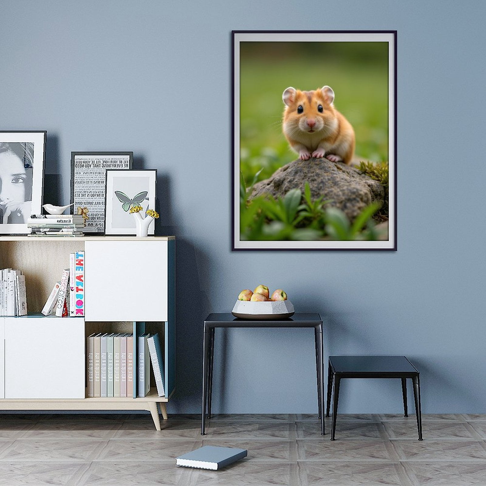Diamond Art Kit for Adults, Small Animal On Rock Nature Scene Diamond Painting for Adults Beginners, 5D DIY Diamond Art Painting Kits, Colorful Diamond Painting Craft for Home Decor 12x16