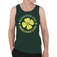 thumbnail image 2 of Here for the Shenanigans Fun St. Patricks Day Shamrock Men's Tank Top, 2 of 3