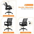 thumbnail image 3 of CL.HPAHKL Mesh Computer Desk Chair, Ergonomic Office Chair with Lumbar Support & Armrests Mid Back Swivel Rolling Task Chair for Home Office Study Gaming, Black, 3 of 7