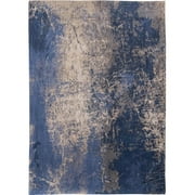 Deco 5420073322734 7 ft. 6 in. x 10 ft. 8 in. Mad Men Cracks 8629 Abyss Blue Area Rug
