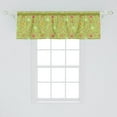 thumbnail image 2 of Ambesonne Floral Window Valance, Bluebell Flowers, 54" X 18", Green Pink, 2 of 3