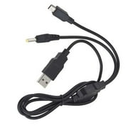 Essen 2 en 1 chargeur USB chargeant le câble de transfert de données pour Sony PSP 2000 3000 vers PC