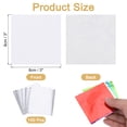 thumbnail image 2 of Uxcell 100 Pcs 3 x 3 Pulgadas Envolturas de Caramelo de Papel de Aluminio Cuadradas, Tono Plateado, 2 of 6