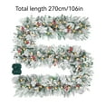thumbnail image 3 of Christmas Rattan, Encrypted Christmas Decoration Rattan, Door Rattan Door Decoration, 9 Feet 50 Lights, 3 of 5