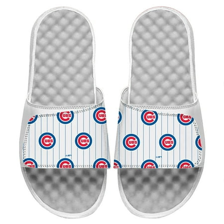 

Men s ISlide White Chicago Cubs Loudmouth Logo Slide Sandals