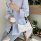 thumbnail image 5 of Moda mujer PU encaje Floral bordado bolso axila Hobos bolsas (blanco) Tmvgtek Para estrenar, 5 of 9
