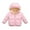 Pink, variant on XBASW Toddler Kids Boys Girls Fleece Lined Winter Coat Baby Fleece Hooded down Jacket for 2-6T