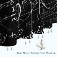thumbnail image 6 of Math Equations Algebra Black Pattern Shower Curtain 36"x72" ,Bathroom Decorative Shower Curtains Set with 12 Hooks,Modern Waterproof Washable Shower Curtain, 6 of 6