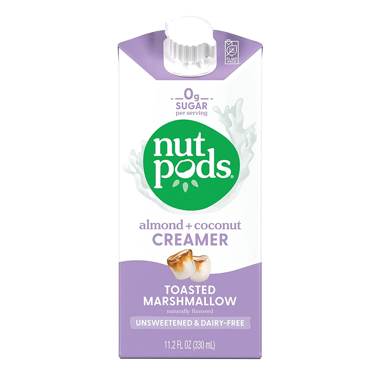 (12 Pack)Nut Pods Unsweetened Toasted Marshmallow Creamer, 11.2oz