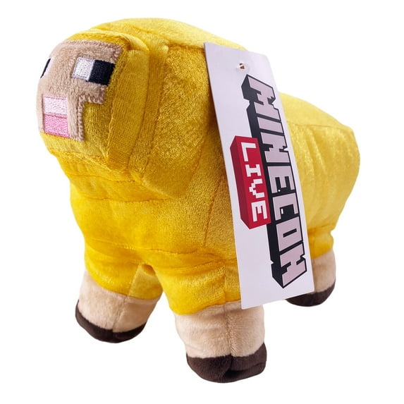 JINX Minecraft MINECON Live 2019 Sheep Plush Stuffed Toy, Gold, 10 Long