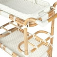 thumbnail image 6 of Beaumont Lane Rattan White Bar Cart Rectangular 34.5"W x 16.5"D x 33"H, 6 of 13