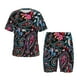 thumbnail image 1 of Balery Paisley Conjunto de Pijama Infantil de Manga Corta con Estampado – Ropa de Dormir de Algodón Suave-Small, 1 of 6