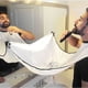 thumbnail image 2 of Delantal de baño para hombre, delantal de barba para hombre, soporte para maquinilla de afeitar, recogedor de barba, tela Floral impermeable, regalo de limpieza de baño para hombre, 2 of 5