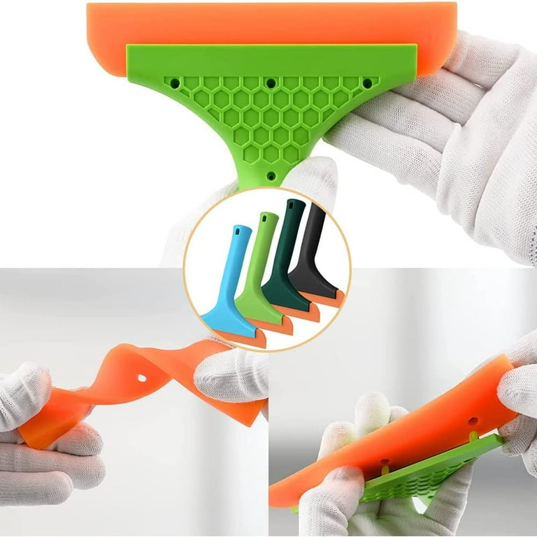 Silicone Squeegee for Shower Glass Door, Car Squeegee for Window Cleaning,  Super Flexible Silicone Squeegee, Auto Water Blade, Water Wiper, Shower