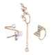 thumbnail image 3 of 3Pcs Nueva Lady Ear Stud Earring Girl Banquet Decor, 3 of 9