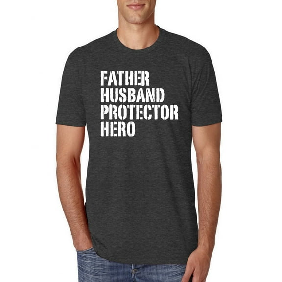Wild Bobby,Father Husband Protector Hero Best Dad Husband Gift, Father's Day, Men Premium Tri Blend Tees, Vintage Black, X-Large