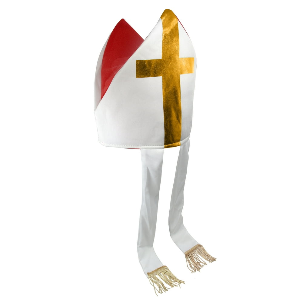 Priest Pope Costume Hat Saint Mitre Catholic Clergy Costume