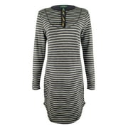 Lauren Jean Co. Women's Long Sleeve Striped Shirt Dress NM Small