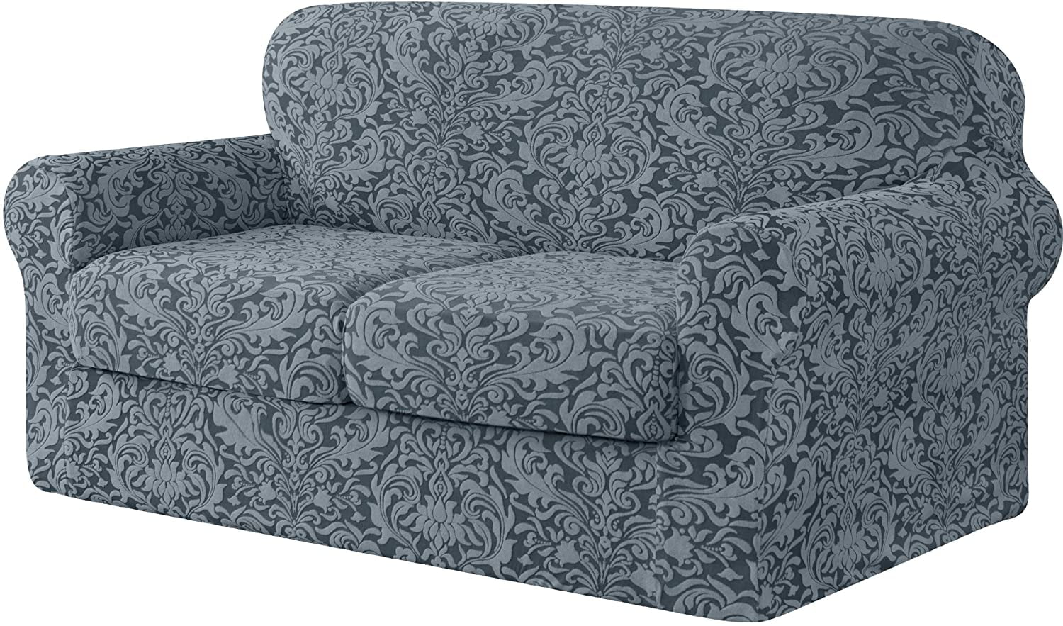 subrtex Jacquard Damask Sofa Slipcover with 3 Separate Seat Cushion