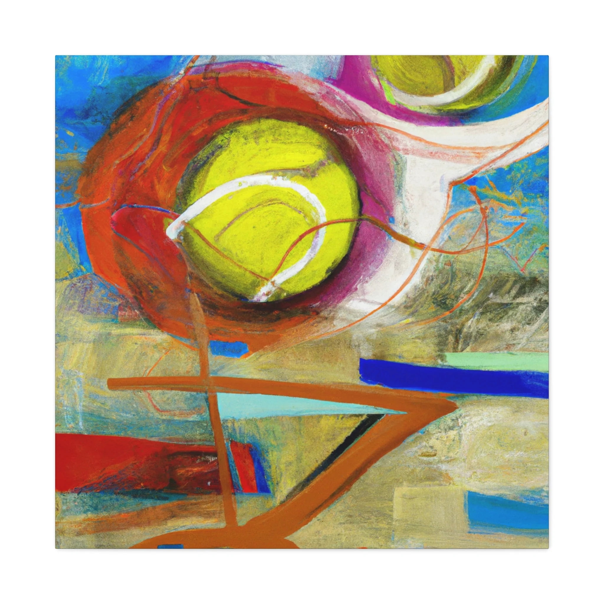 Tennis in Turmoil - Canvas - Walmart.com