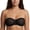 Black, variant on Women's Strapless Sheer Lace Minimizer Bandeau Underwire Bra Invisible See-Through Non-Padded Anti-Slip Multiway Bra Black 32C