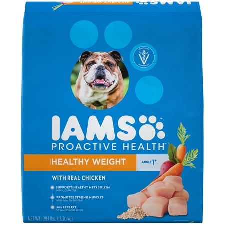IAMS PROACTIVE HEALTH Adult Healthy Weight Dry Dog Food Chicken, 29.1 lb. Bag