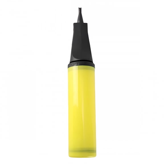 CURYMAY Portable Handheld Balloon Pump - Yellow Plastic Air Inflator for Balloons and Inflatable Toys, Lightweight Manual Balloon Pump