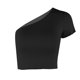 thumbnail image 4 of Pntutb - Camiseta sin mangas con hombros descubiertos para mujer, sexy, delgada, sin espalda Pntutb Pntutb-3919, 4 of 6