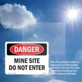 thumbnail image 6 of Mine Site Do Not Enter OSHA Danger Rigid Plastic Sign 18 Inch x 12 Inch - 10 Pack, 6 of 8