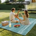 thumbnail image 4 of Duck Green Outdoor Rug for Patio/Deck/Porch, Non-Slip Large Area Rug 5 x 7 Ft, Vintage Modern Abstract Art Ombre Indoor Outdoor Rugs Washable Area Rugs, Reversible Camping Rug Carpet Runner, 4 of 8