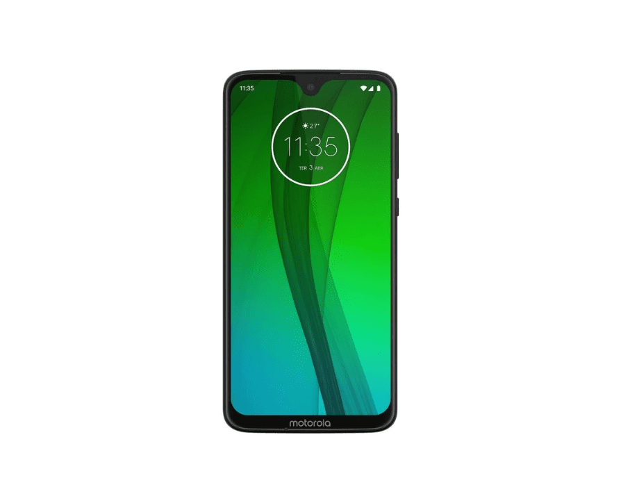 Celular Motorola G7, 64 gb de almacenamiento, Negro, Reacondicionado.