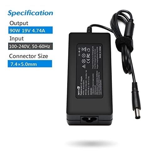 Adaptador de CA Cargador Fuente de Alimentación NATNO 90W 19V 4.74A para HP
