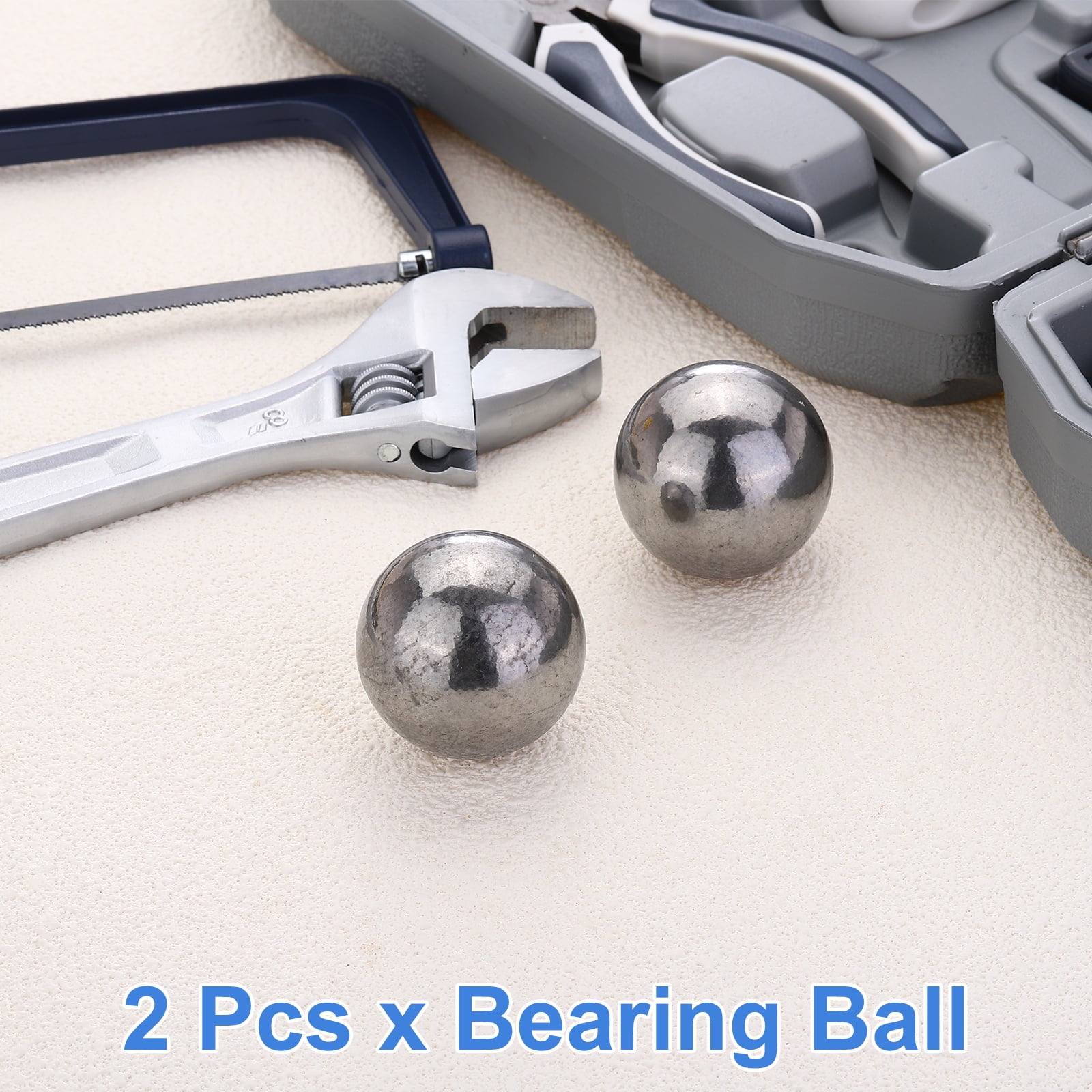 2Pack 40mm Bearing Balls, Solid Carbon Steel G1000 Precision Balls for Bearings Bicycles Casters Automotive Part and DIY (Mirror Polished)