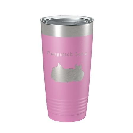 

Panguitch Lake Map Tumbler Travel Mug Insulated Laser Engraved Coffee Cup Utah 20 oz Light Purple