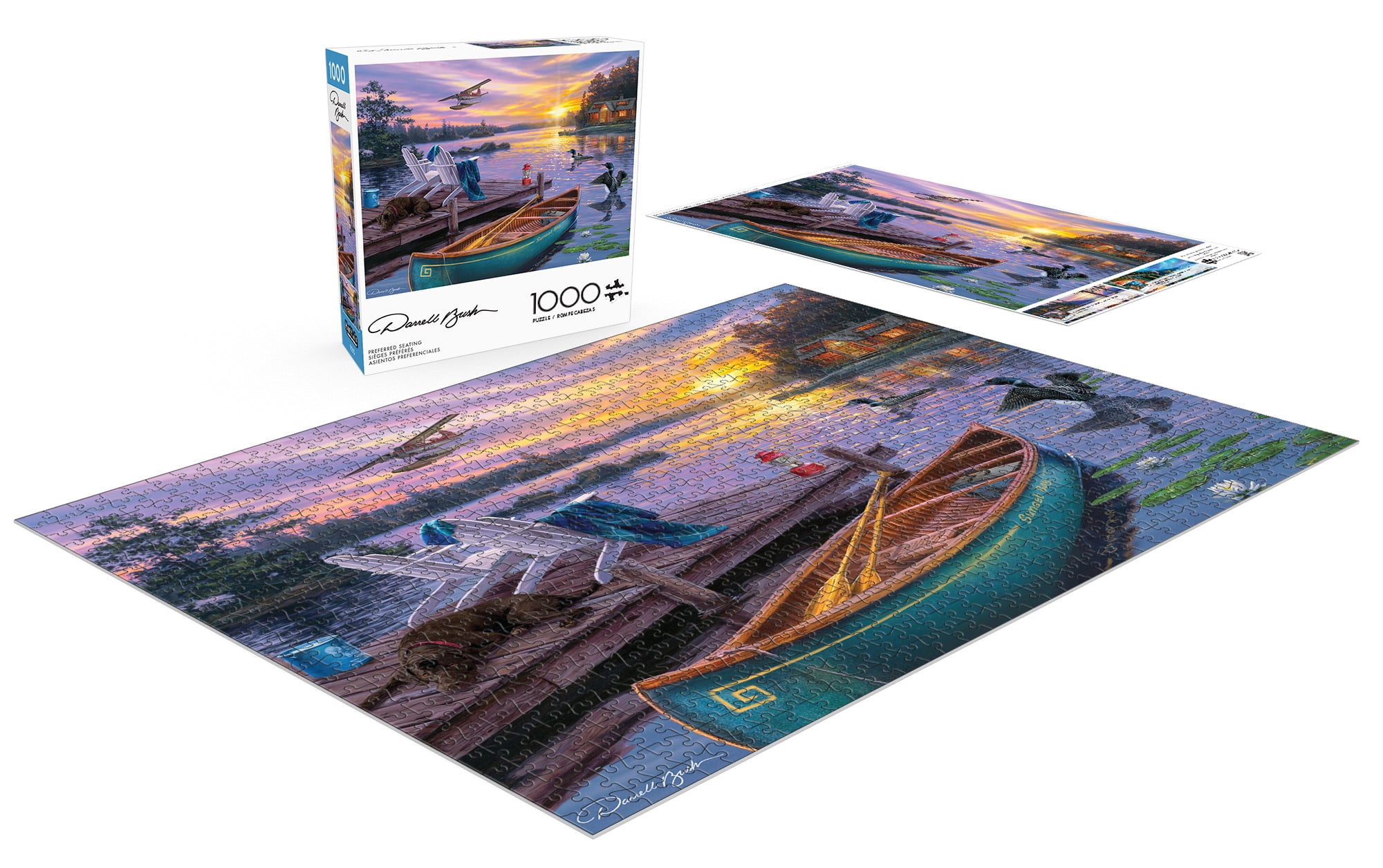 Buffalo Games Preferred Seating 1000-Piece 26.75 x 19.75-inch Interlocking Jigsaw Puzzle for Adults Ages 14+