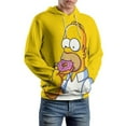 thumbnail image 6 of Simpsons Sweatshirts Casual Pullover Hoodie Jacket Unisex Hooded Activewear 3D Printed Long Sleeve Sweater with Pocket M, 6 of 8